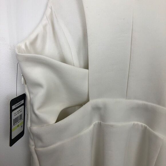 NWT GUESS Size 4 White Embellished Halter Dress! - Picture 10 of 13